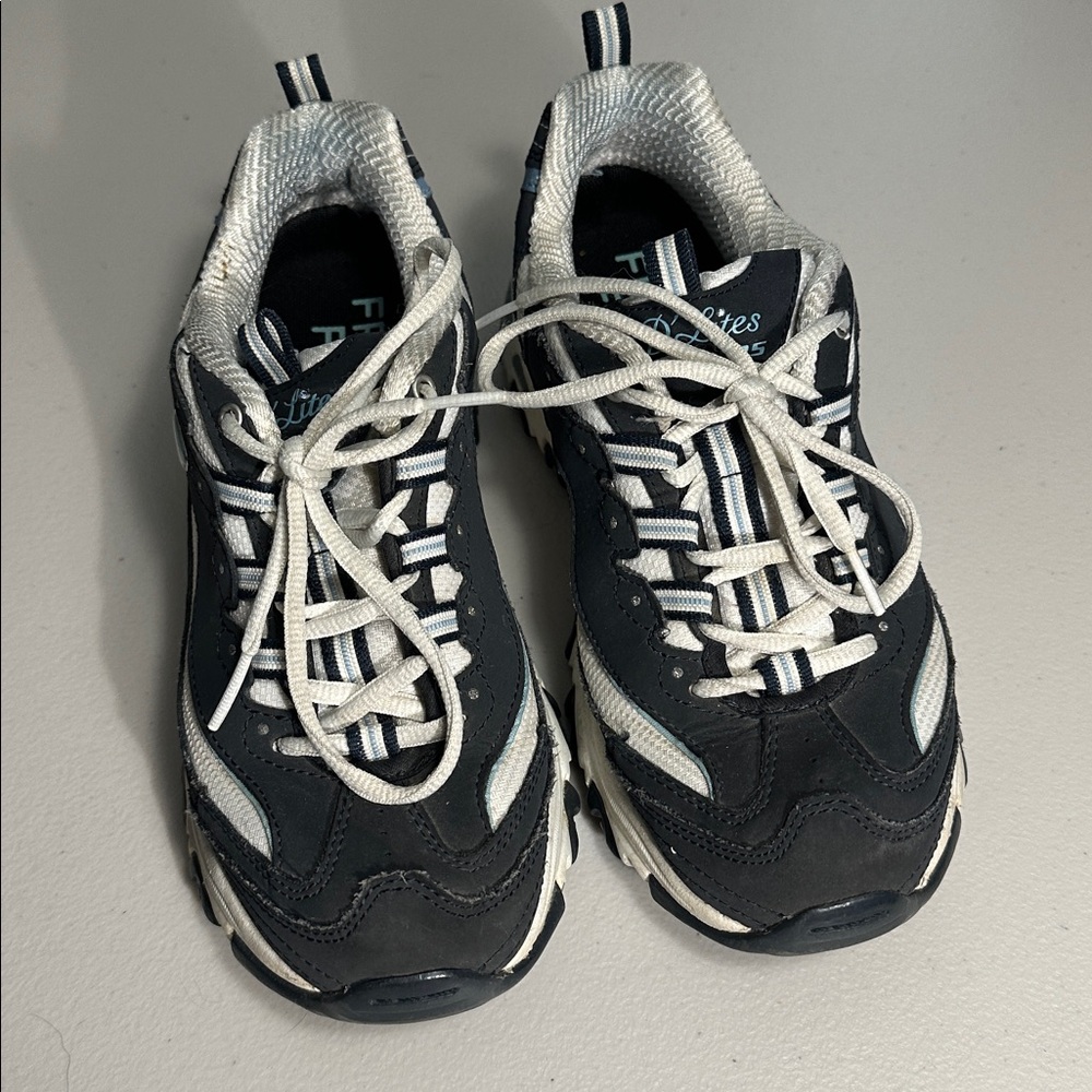 Skechers Sports D’lites Sneakers Size 8 w/ New Balance Fresh Foam Inserts